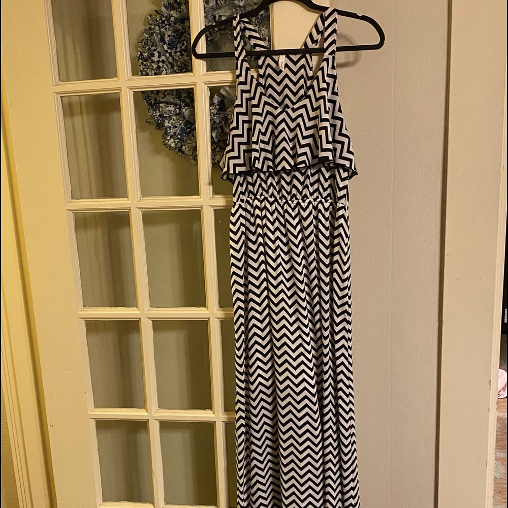 Chevron maxi dress
